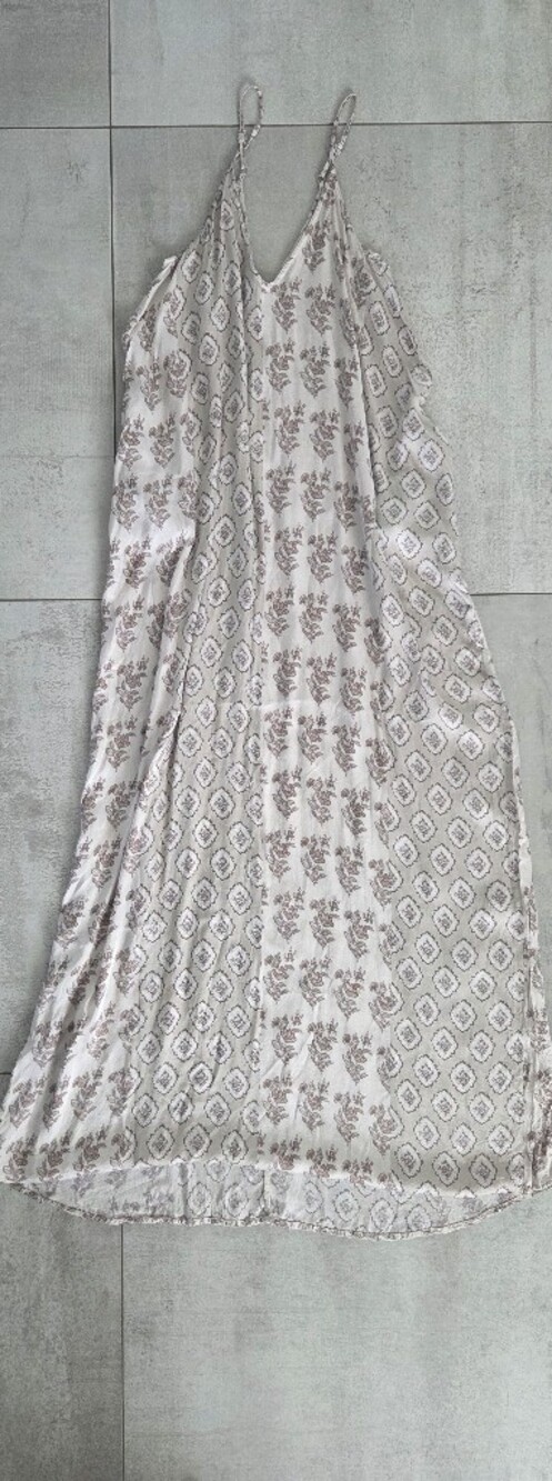 lovestitch Light Gray Slip Dress with Minimal Print